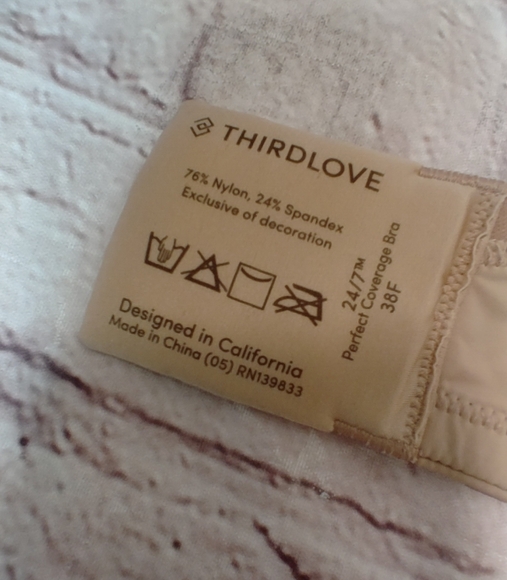 Third Love Perfect Coverage Underwire Nude Bra 38F - Picture 6 of 11